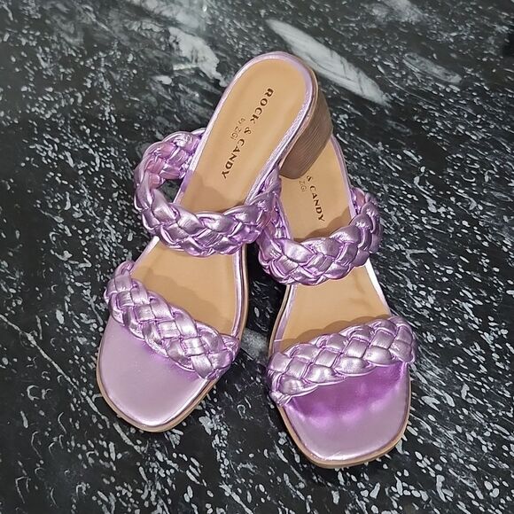 BRAND NEW ROCK&CANDY BY ZIGI DOUBLE BRAIDED STRAPS LOW BLOCK-HEEL SANDAL G1 - Picture 15 of 15